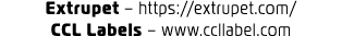 Extrupet – https://extrupet.com/ CCL Labels – www.ccllabel.com
