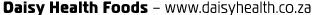 Daisy Health Foods – www.daisyhealth.co.za