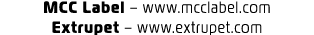 MCC Label – www.mcclabel.com Extrupet – www.extrupet.com