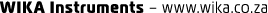 WIKA Instruments – www.wika.co.za