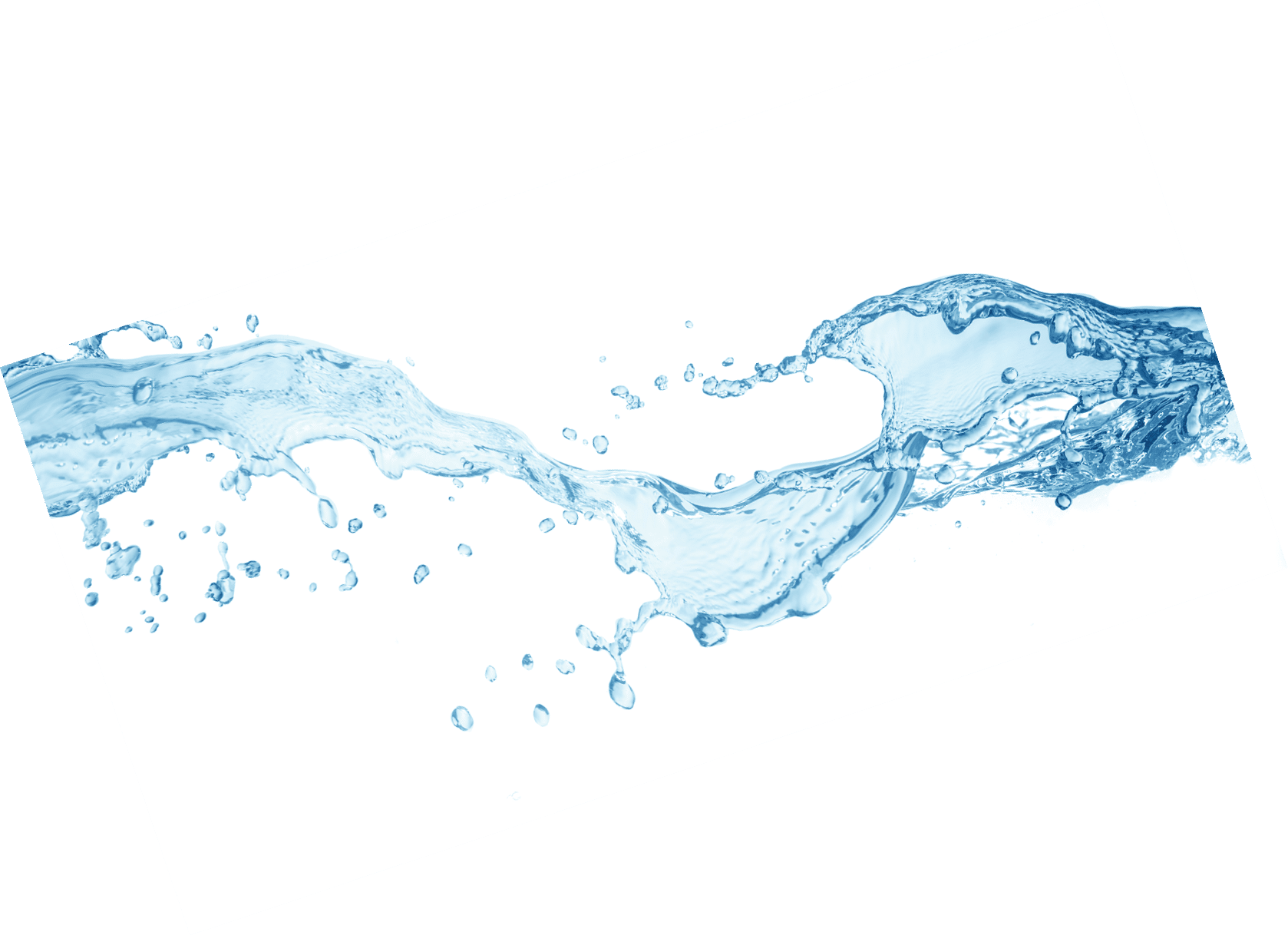 water splash isolated on white background,beautiful splashes a clean water