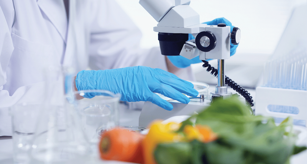 Biotechnology concept. Food tech. Nutritional science.
