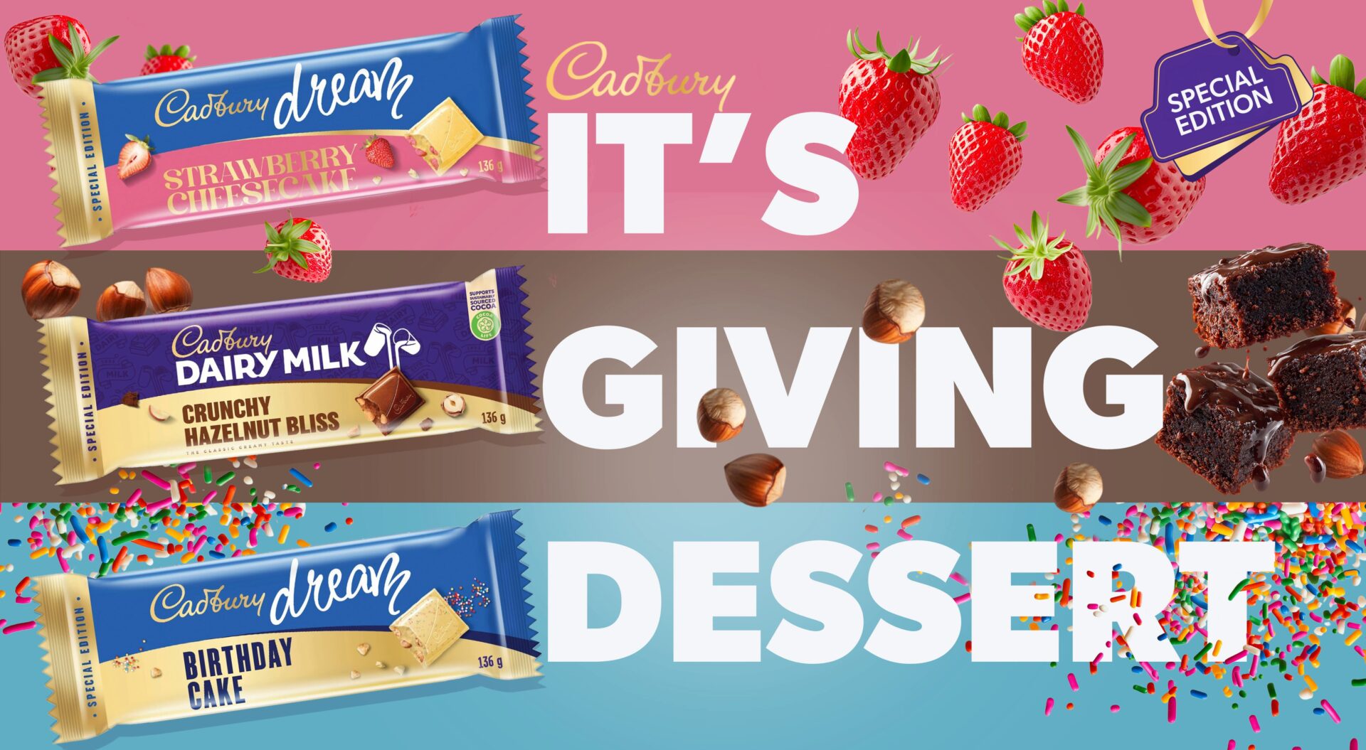 Cadbury’s cake-inspired chocolate slabs