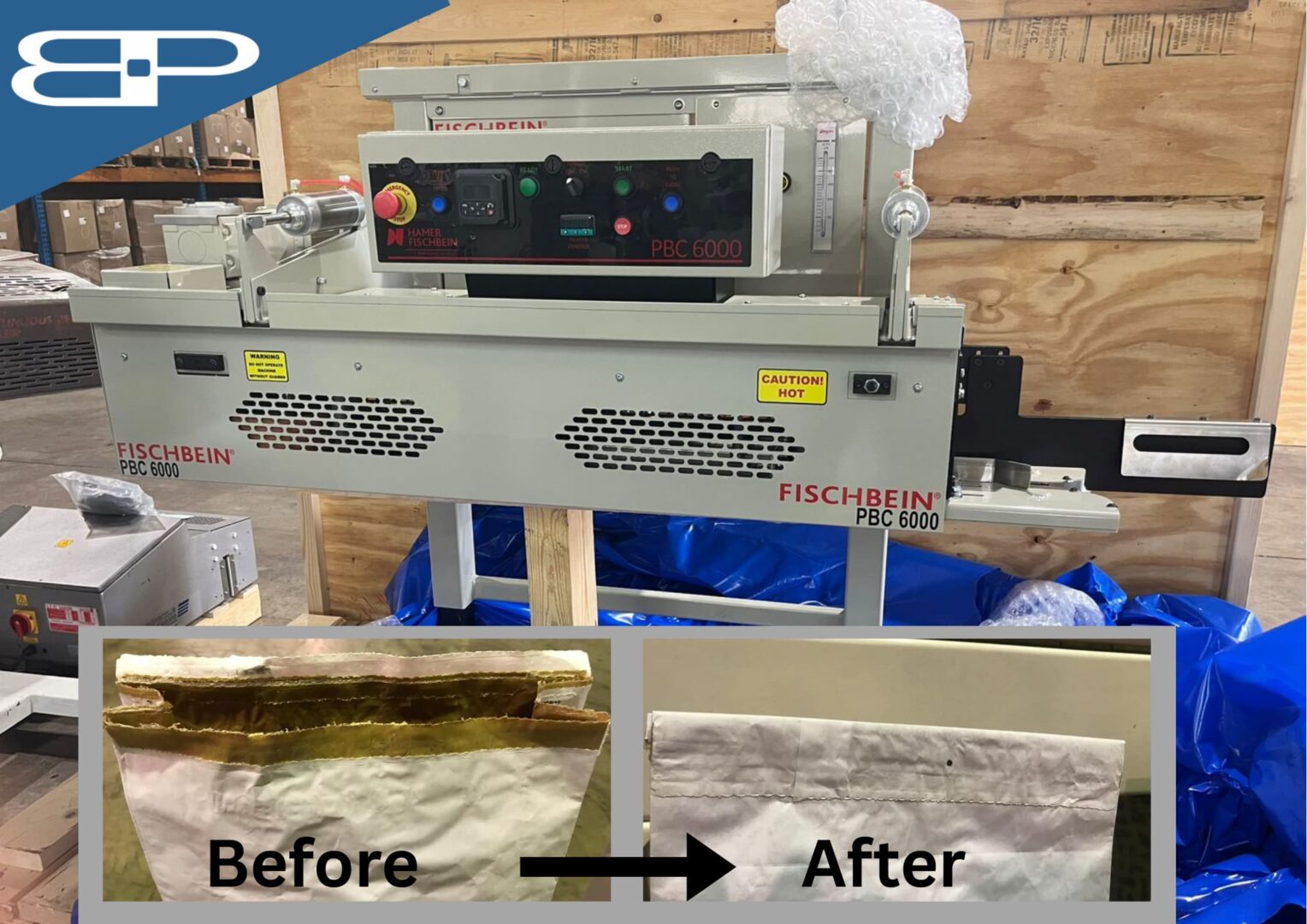 Fischbein PBC 6000 changes sugar packaging